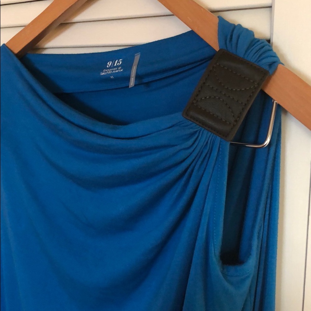 Jersey One-Sleeve Draped Top